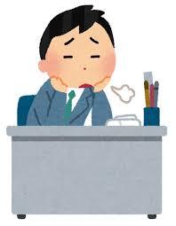 思考障害の男性イラスト